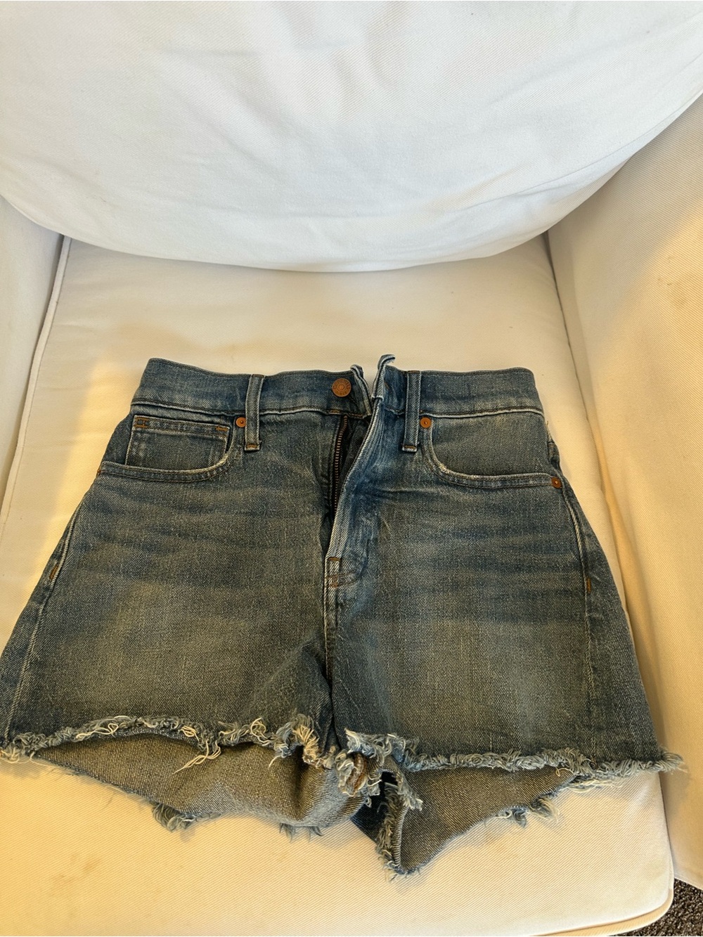 Madewell “The Perfect Jean Short” Denim Shorts - Blue